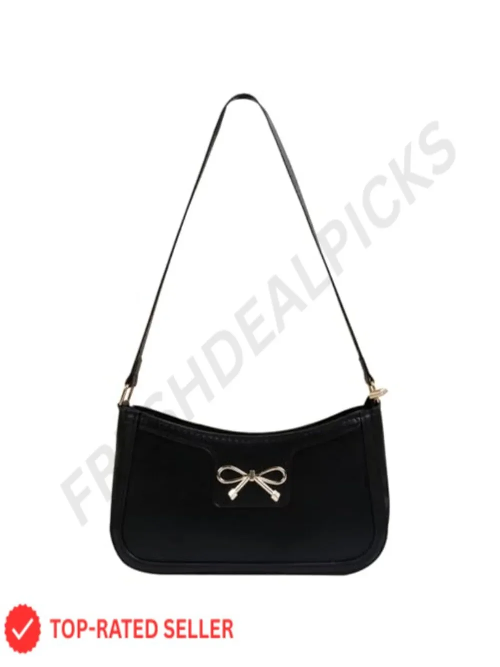 Elegant Bow Hobo Shoulder Bag Faux Leather Women Purse Tote Zipper